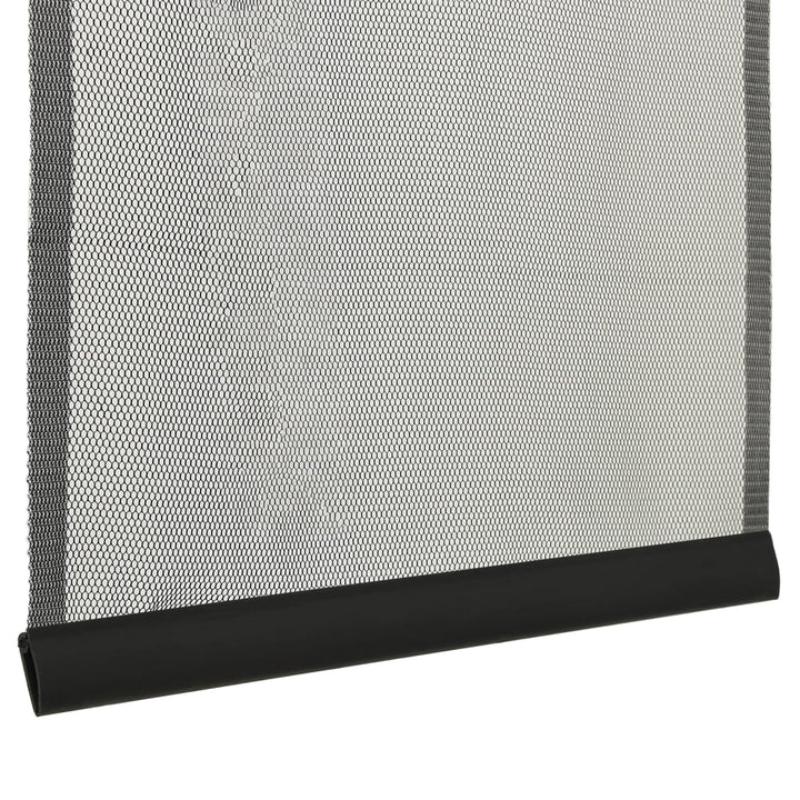 insektnet til dør med netgardin i 10 dele 240x240 cm sort