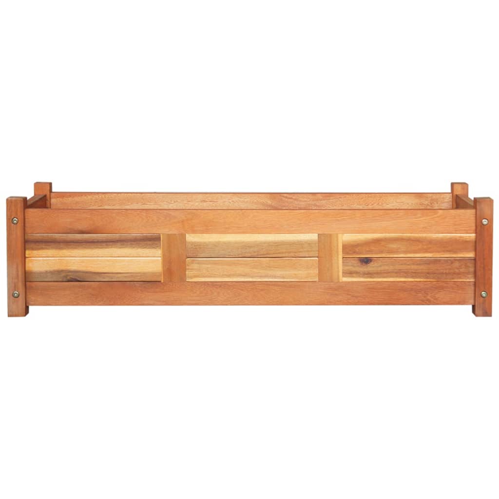 højbede 2 stk. 100x30x25 cm akacietræ