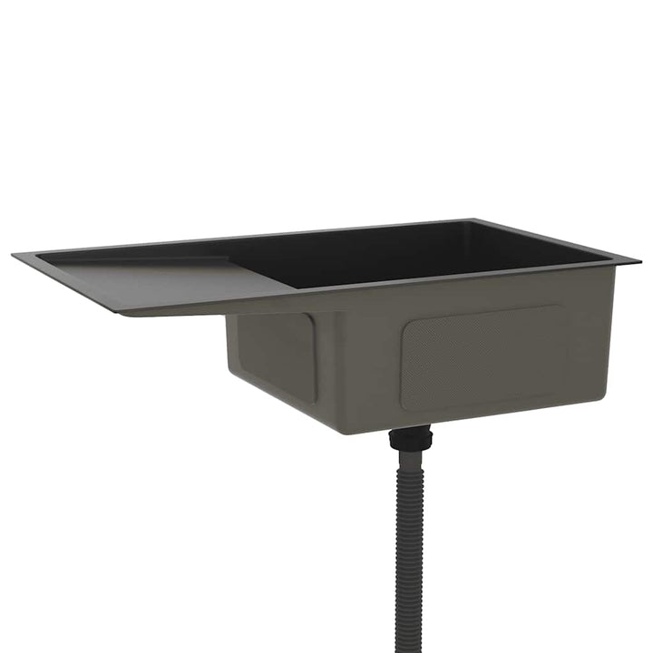 håndlavet køkkenvask rustfrit stål sort