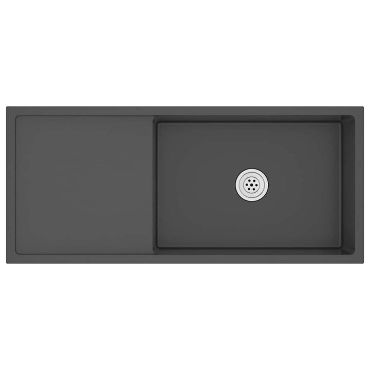 håndlavet køkkenvask rustfrit stål sort