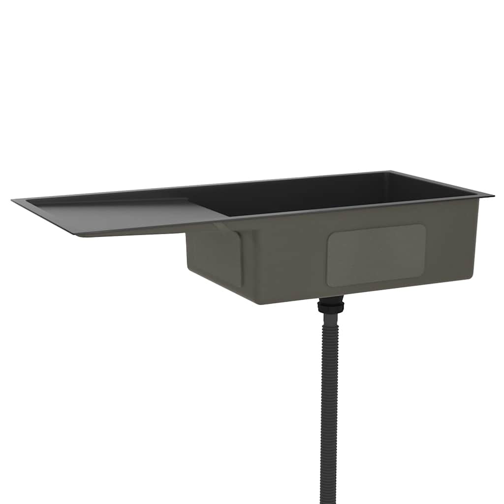 håndlavet køkkenvask rustfrit stål sort