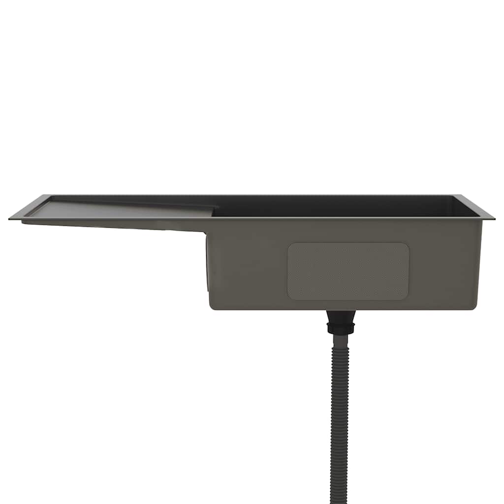 håndlavet køkkenvask rustfrit stål sort