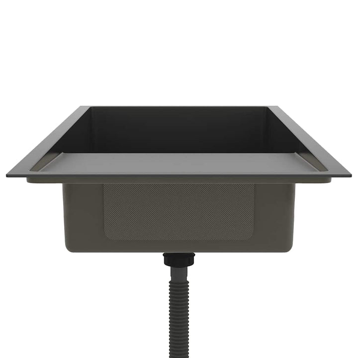 håndlavet køkkenvask rustfrit stål sort