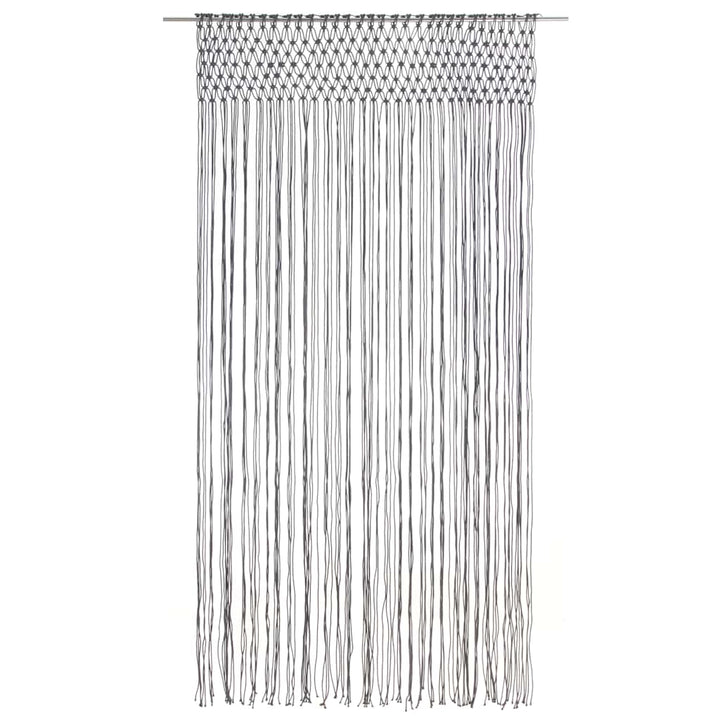 macramégardin 140x240 cm bomuld antracitgrå