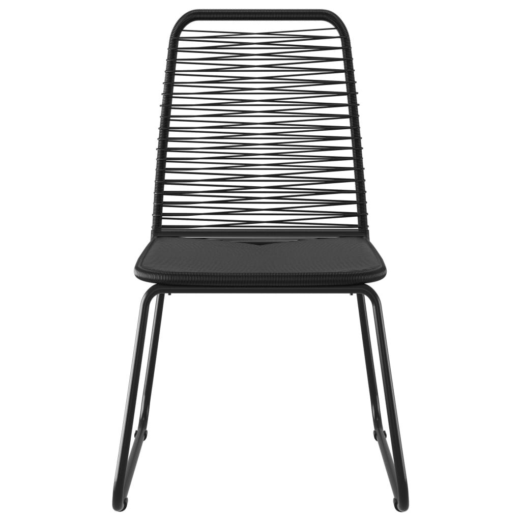 havestole 4 stk. polyrattan sort