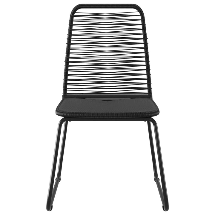 havestole 4 stk. polyrattan sort