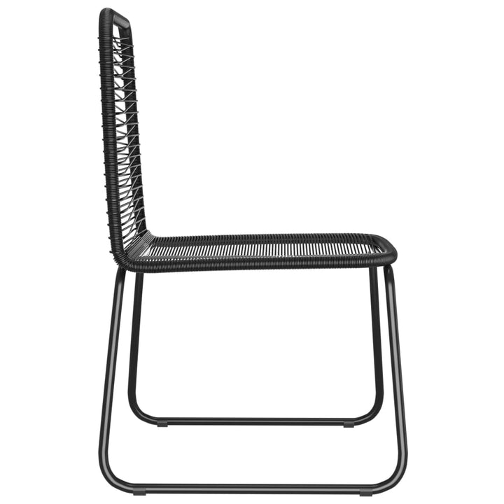 havestole 4 stk. polyrattan sort