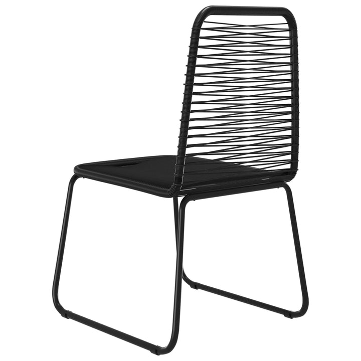 havestole 4 stk. polyrattan sort