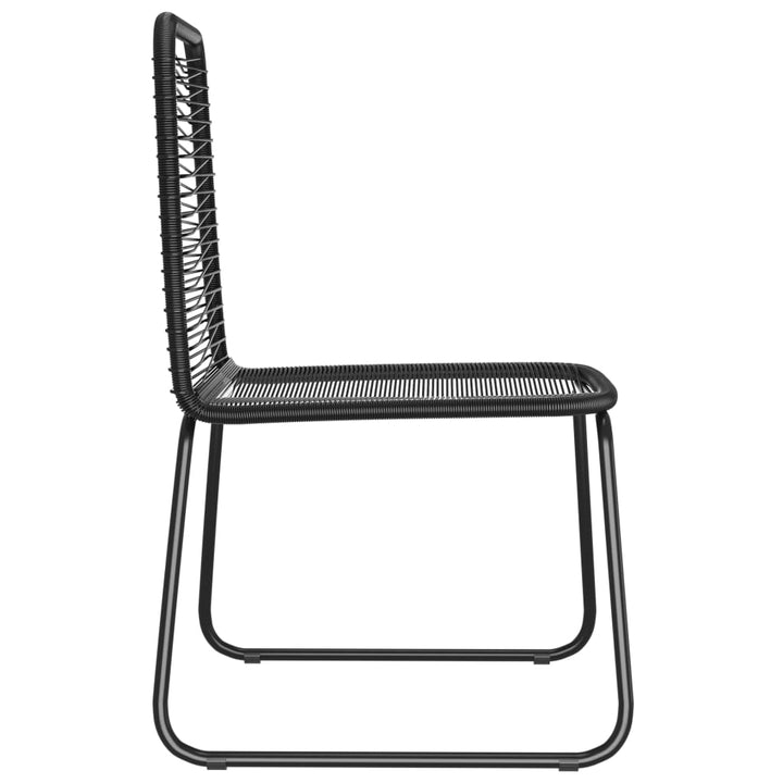 havestole 6 stk. polyrattan sort