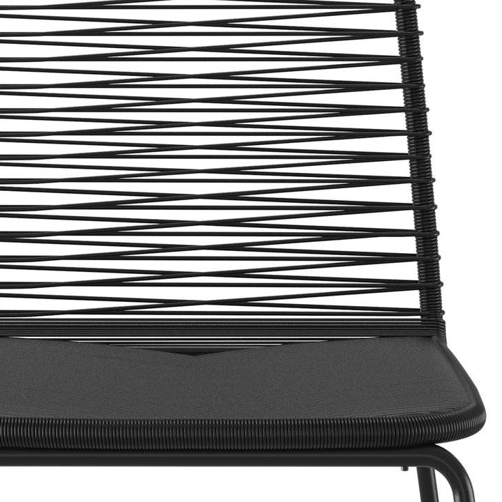 havestole 6 stk. polyrattan sort
