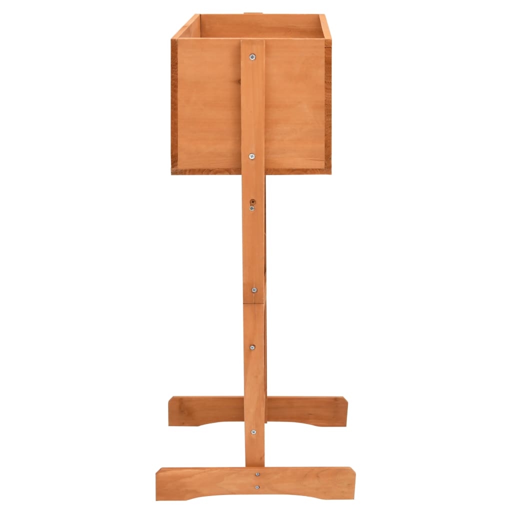 plantekasse med espalier 45x30x74 cm massivt fyrretræ orange