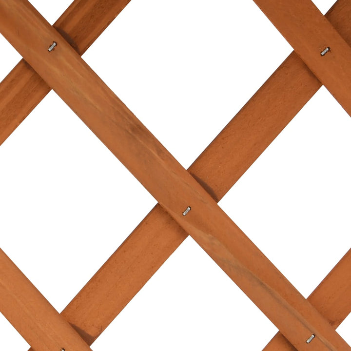 plantekasse med espalier 45x30x74 cm massivt fyrretræ orange