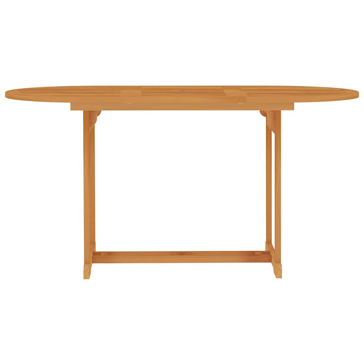 havebord 150x90x75 cm massivt teaktræ