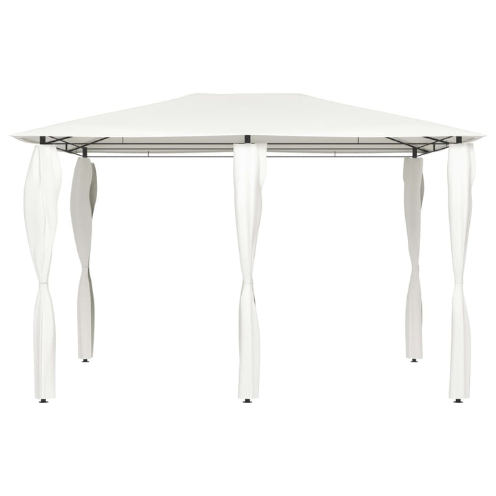 med stolpeovertræk 3x4x2,6 m 160 g/m² cremefarvet