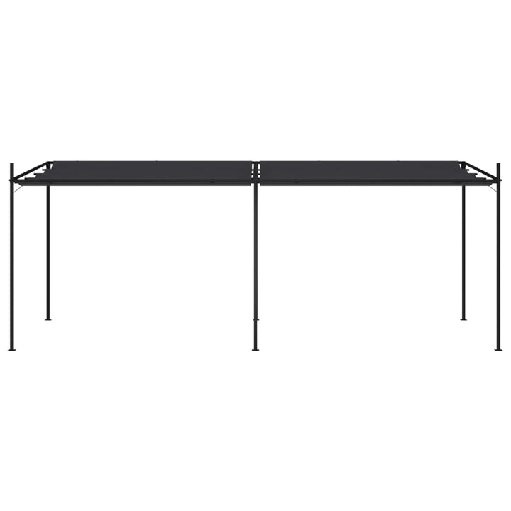 havepavillon med udtrækkeligt tag 600x300x233 cm antracitgrå