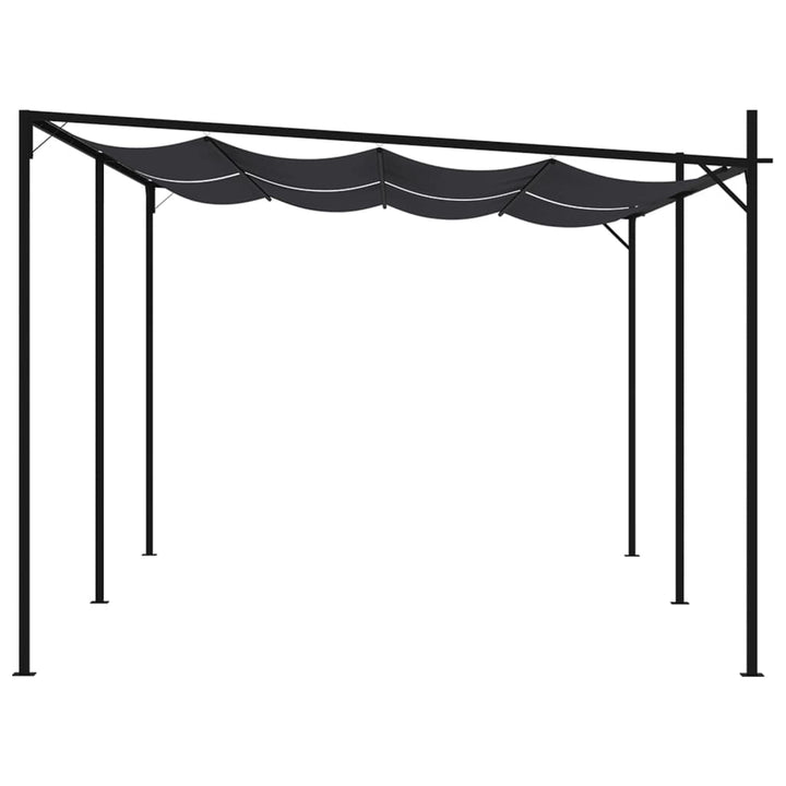havepavillon med udtrækkeligt tag 600x300x233 cm antracitgrå