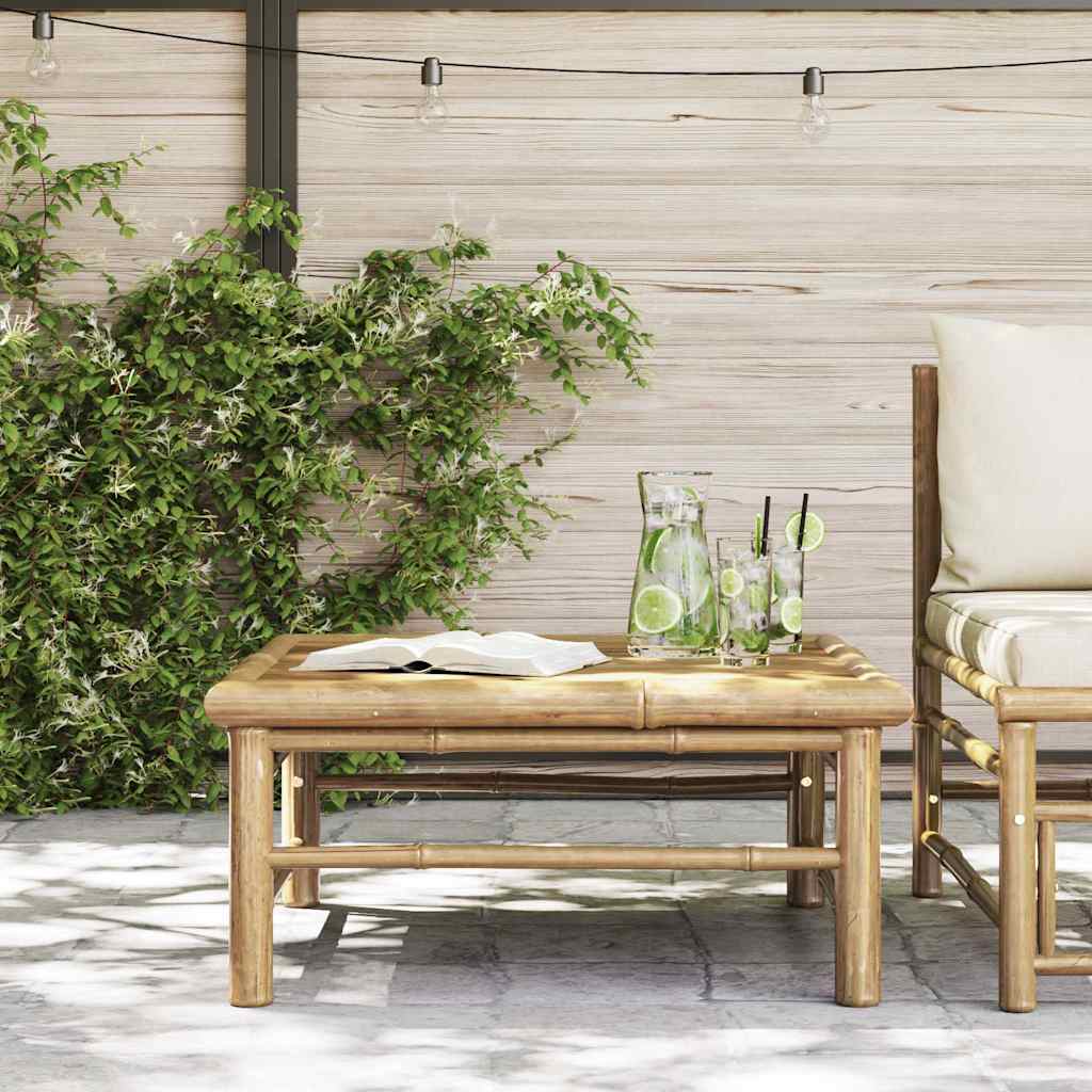havebord 65x65x30 cm bambus