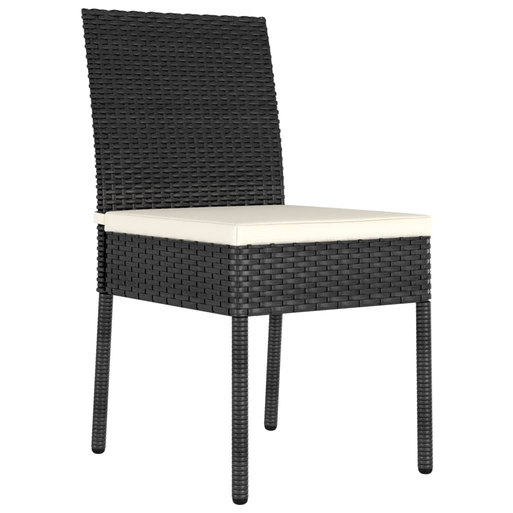 havestole 2 stk. polyrattan sort