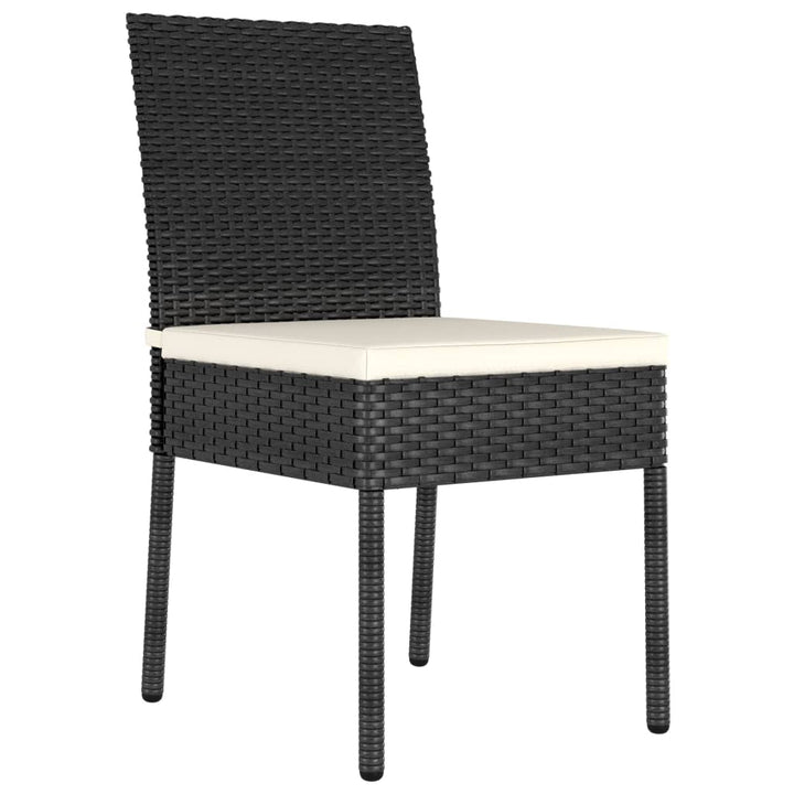 havestole 2 stk. polyrattan sort