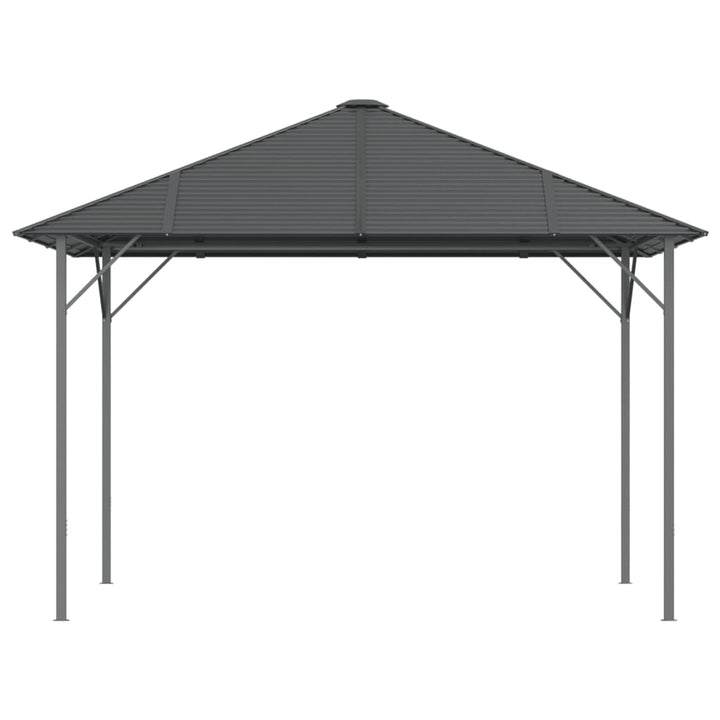 pavillon med tag 3x3 m antracitgrå