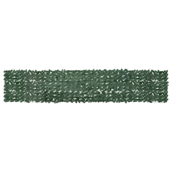 altanafskærmning 400x75 cm mørkegrønne blade