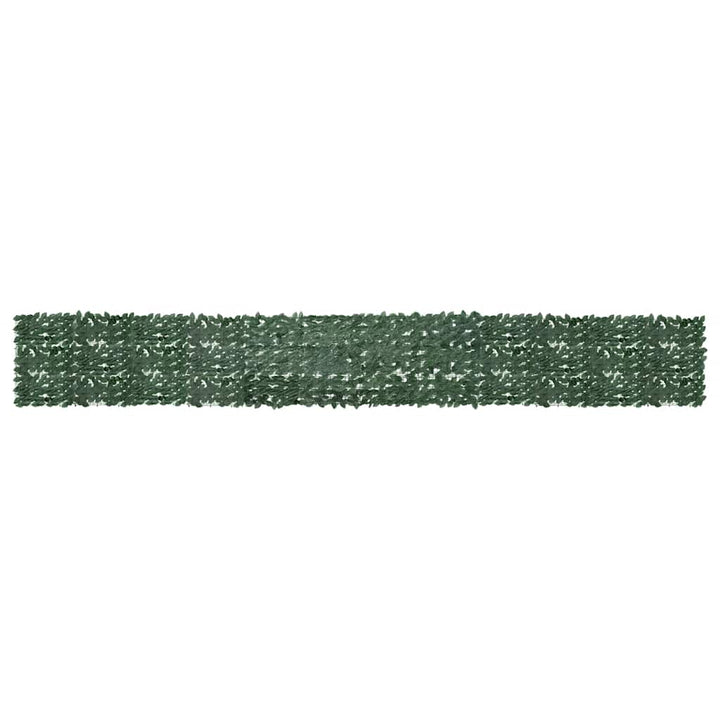 altanafskærmning 600x75 cm mørkegrønne blade