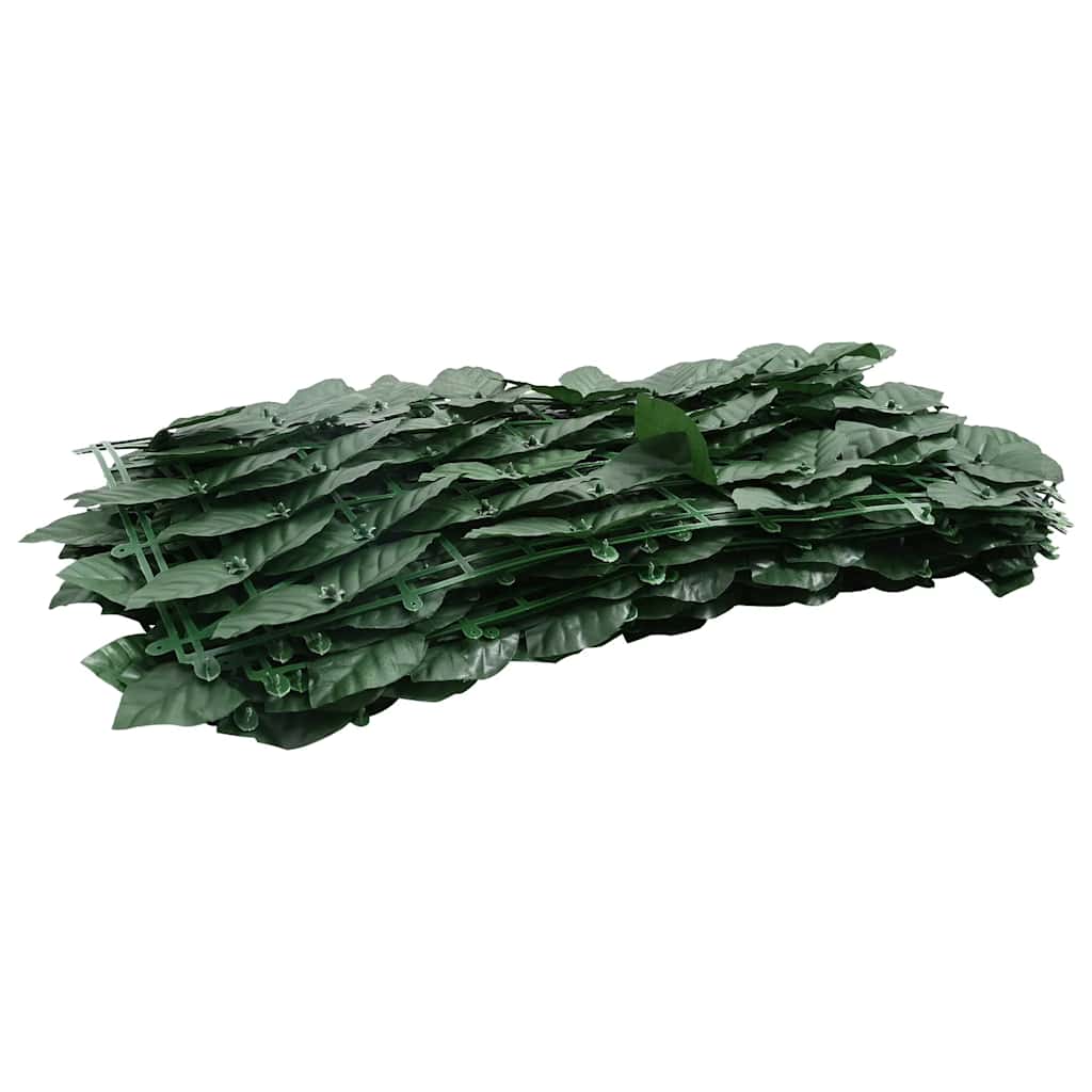 altanafskærmning 600x75 cm mørkegrønne blade