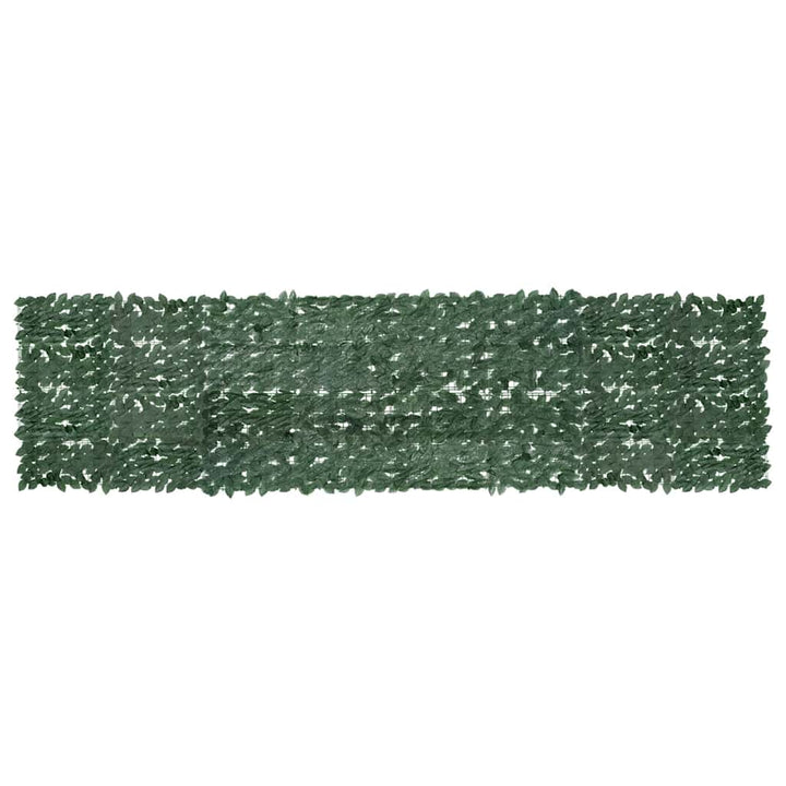 altanafskærmning 400x100 cm mørkegrønne blade