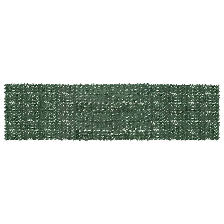 altanafskærmning 600x150 cm mørkegrønne blade