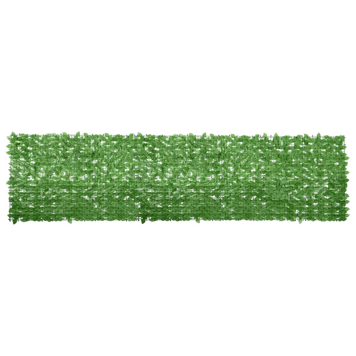 altanafskærmning 400x100 cm grønne blade