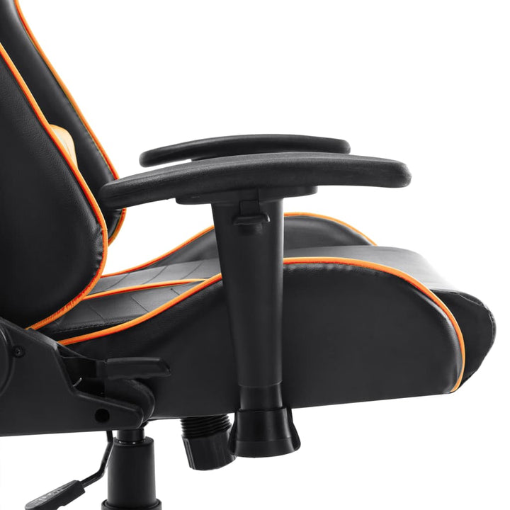 gamingstol kunstlæder sort og orange