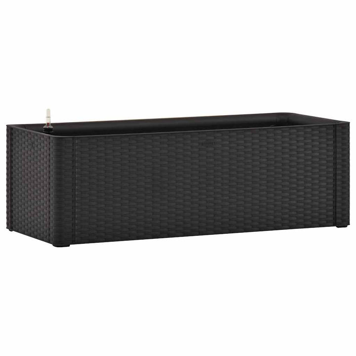 højbed med automatisk vandingssystem 100x43x33 cm antracitgrå