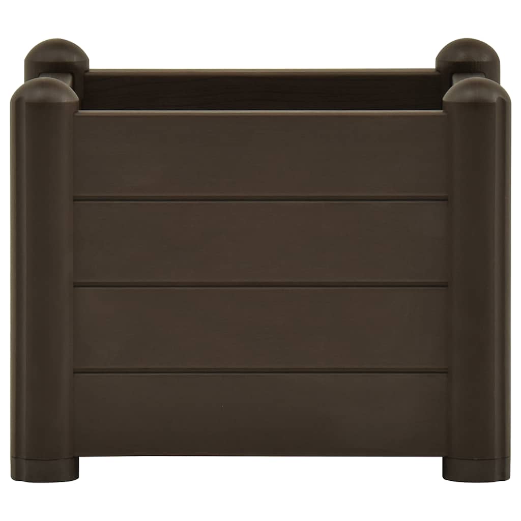 højbed 43x43x35 cm PP mokkafarvet