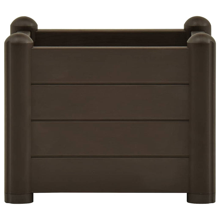 højbed 43x43x35 cm PP mokkafarvet