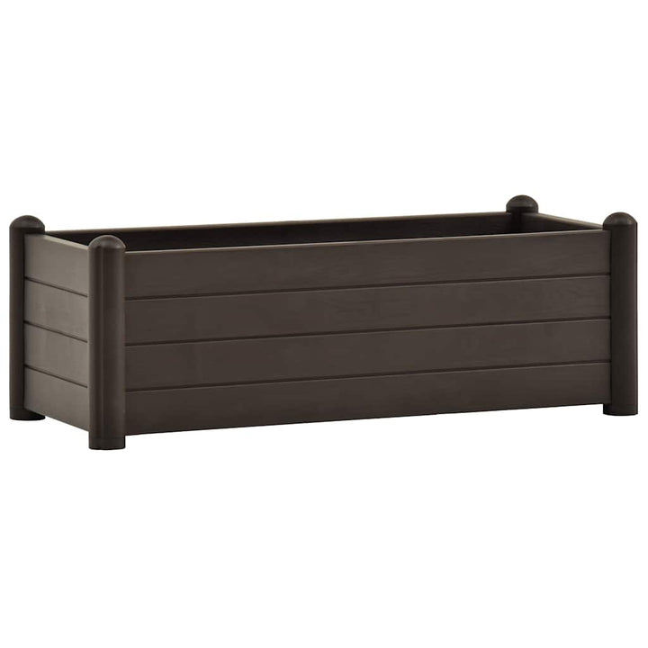 højbed 100x43x35 cm PP mokkafarvet