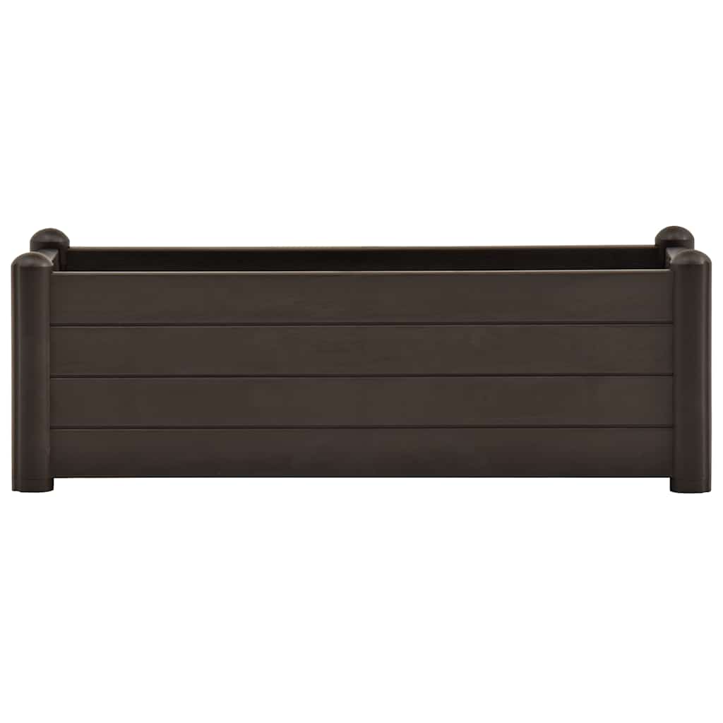 højbed 100x43x35 cm PP mokkafarvet