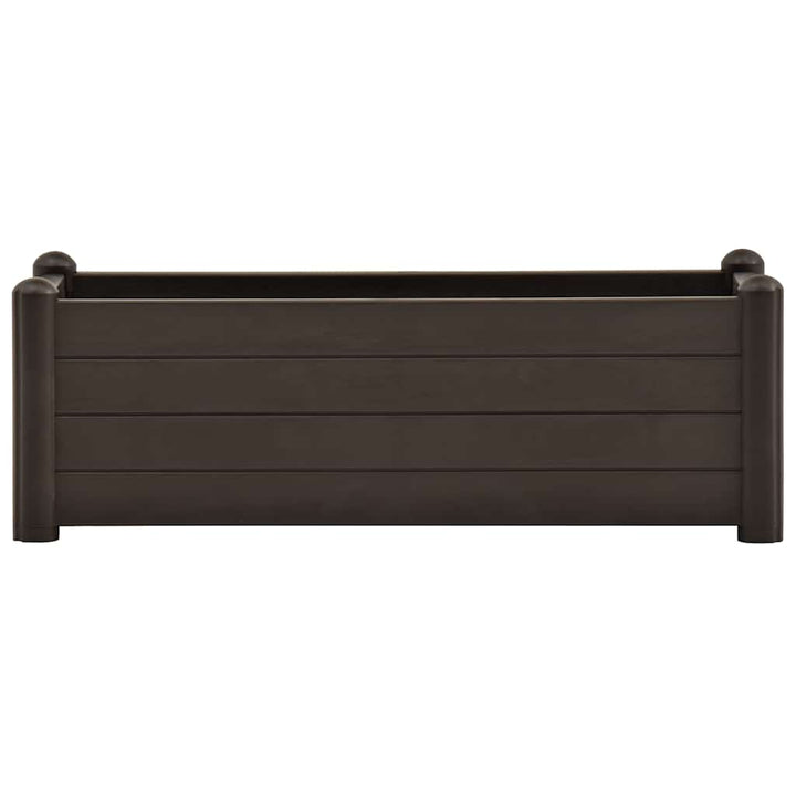 højbed 100x43x35 cm PP mokkafarvet
