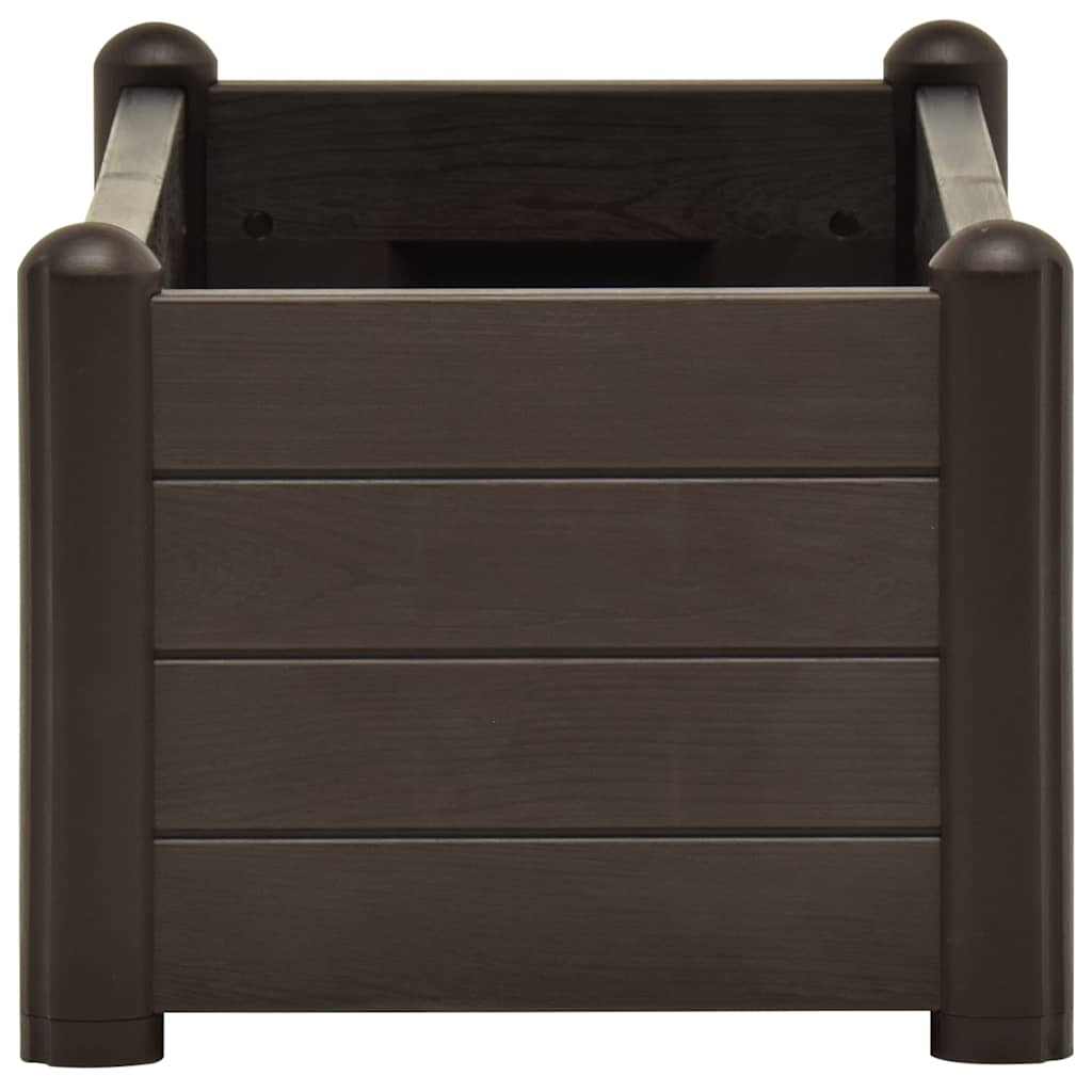 højbed 100x43x35 cm PP mokkafarvet