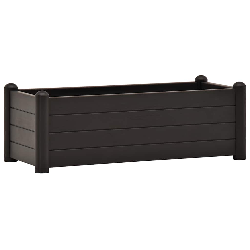 højbed 100x43x35 cm PP antracitgrå