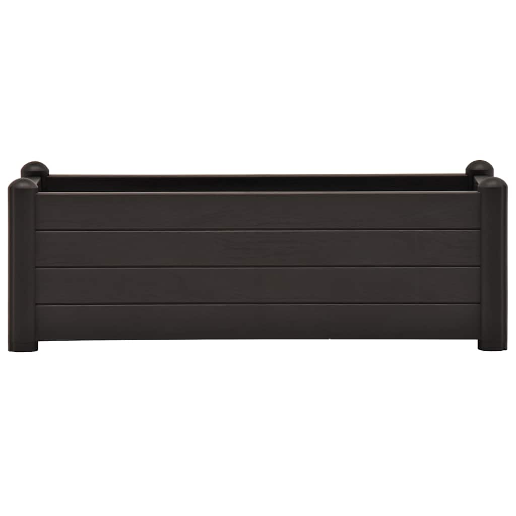 højbed 100x43x35 cm PP antracitgrå