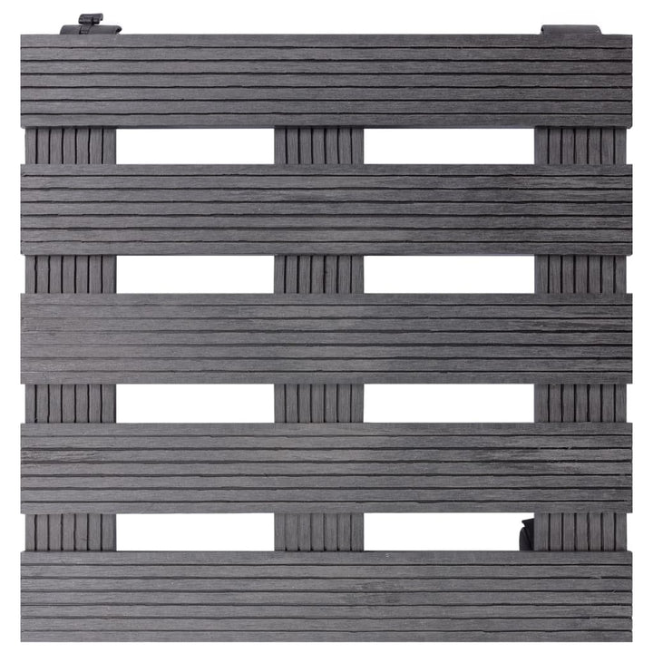 plantevogne 2 stk. 30x30x7,5 WPC grå