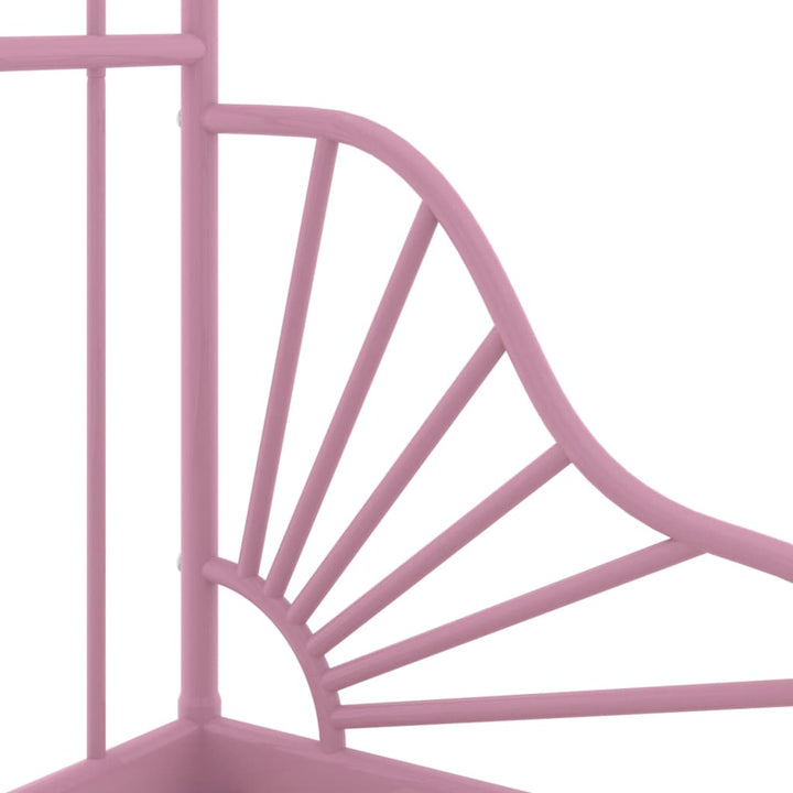 udvideligt sengestel 80x130/200 cm metal pink