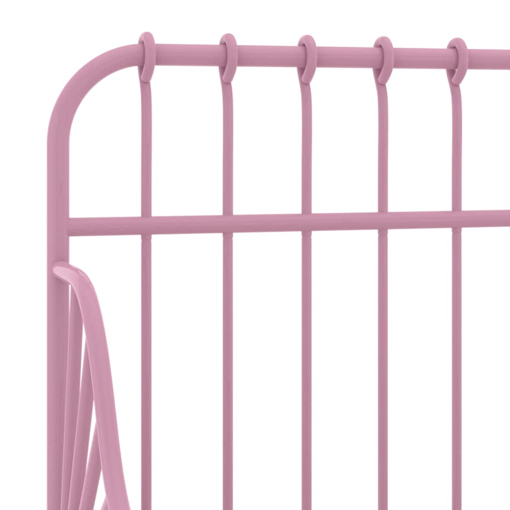 udvideligt sengestel 80x130/200 cm metal pink