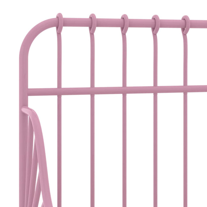 udvideligt sengestel 80x130/200 cm metal pink
