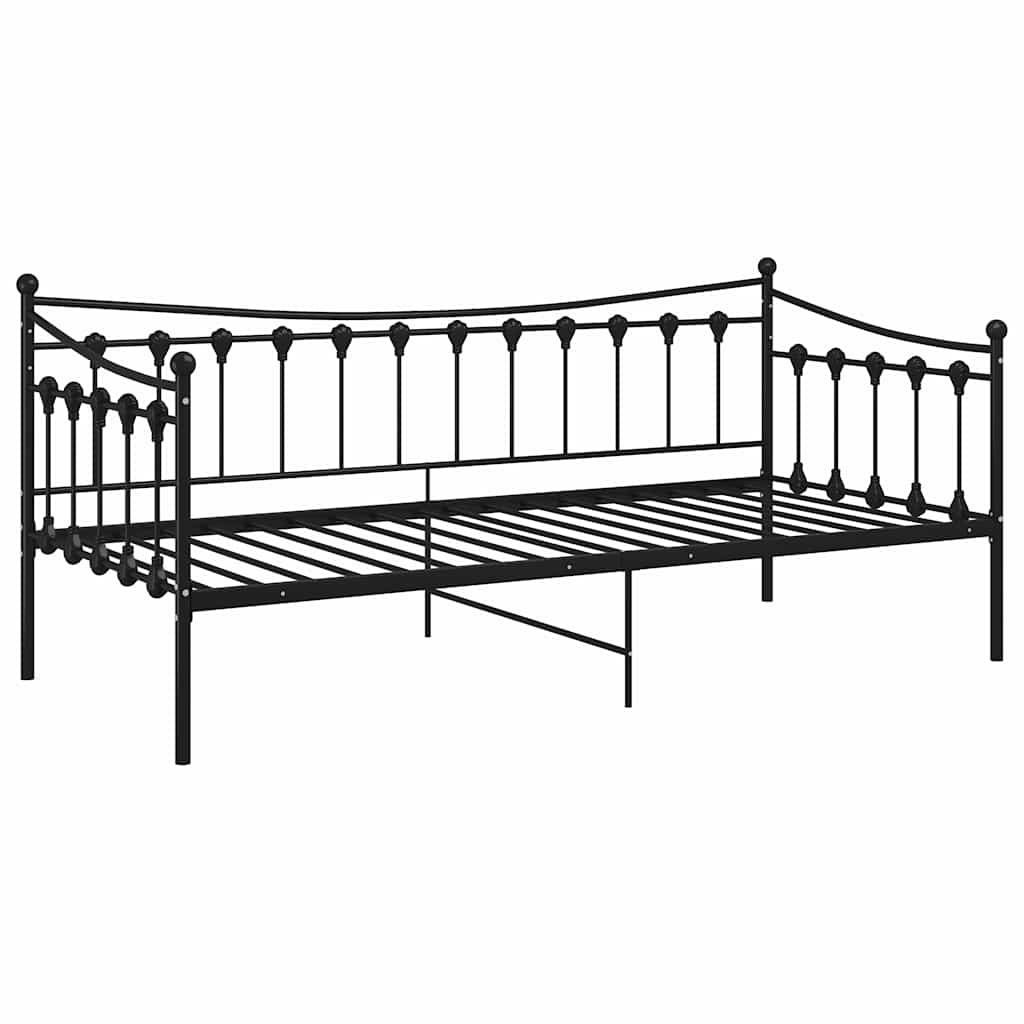 sengestel til sovesofa 90x200 cm metal sort