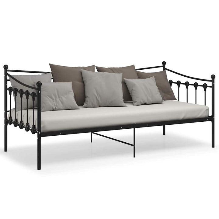 sengestel til sovesofa 90x200 cm metal sort