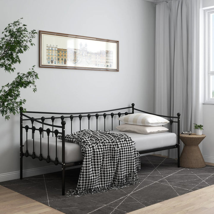 sengestel til sovesofa 90x200 cm metal sort