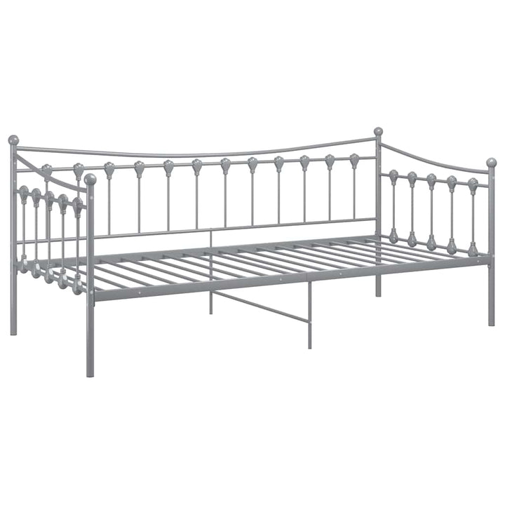sengestel til udtræksseng 90x200 cm metal grå