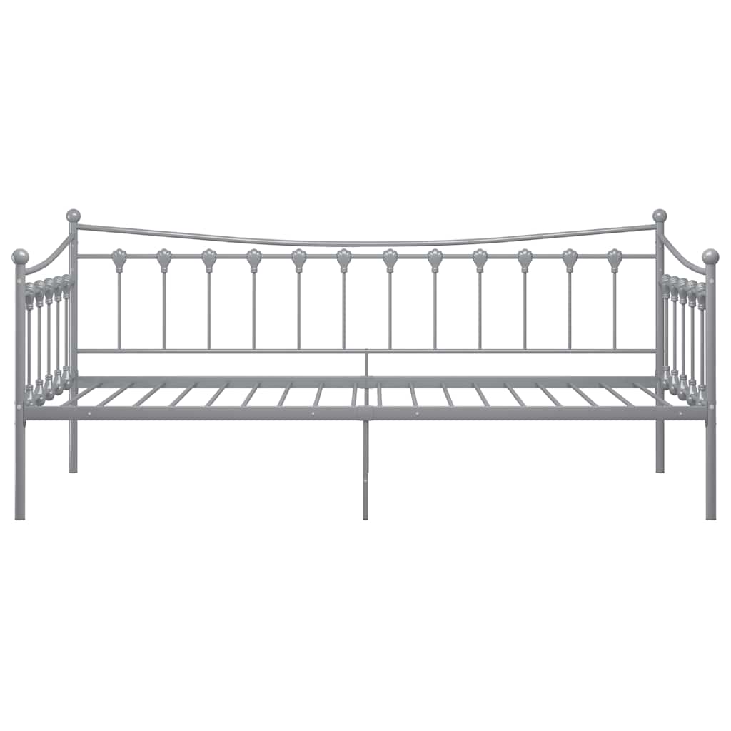 sengestel til udtræksseng 90x200 cm metal grå