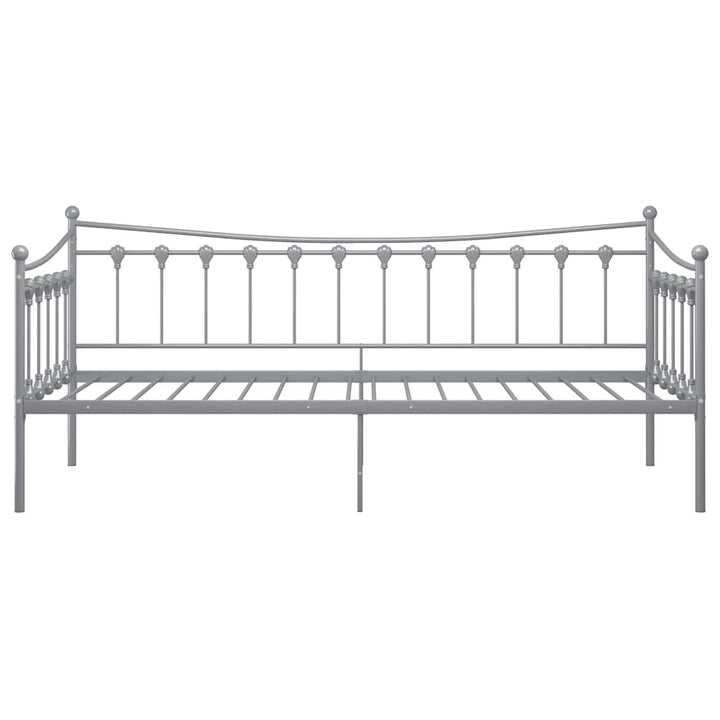 sengestel til udtræksseng 90x200 cm metal grå
